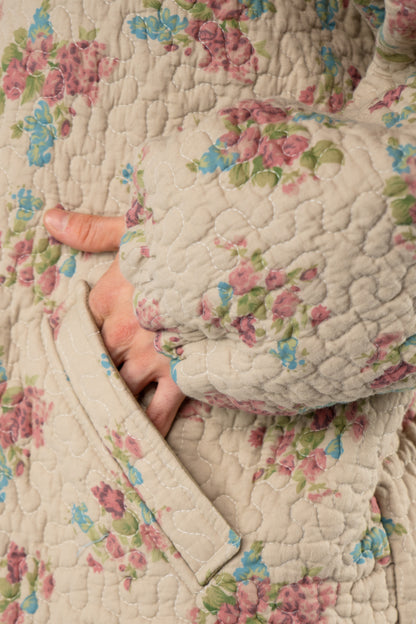 Oversized Everyday Jacket in floral quilt