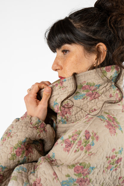 Oversized Everyday Jacket in floral quilt