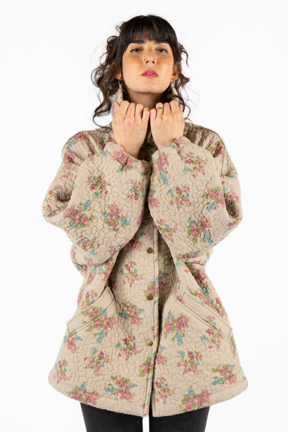 Oversized Everyday Jacket in floral quilt