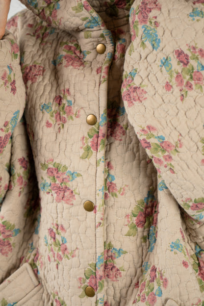 Oversized Everyday Jacket in floral quilt