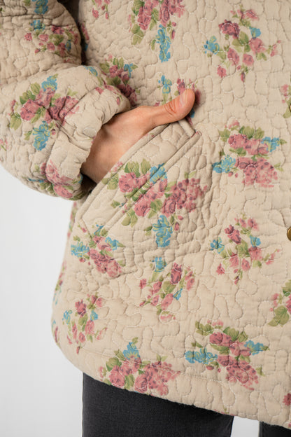 Oversized Everyday Jacket in floral quilt