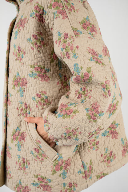 Oversized Everyday Jacket in floral quilt