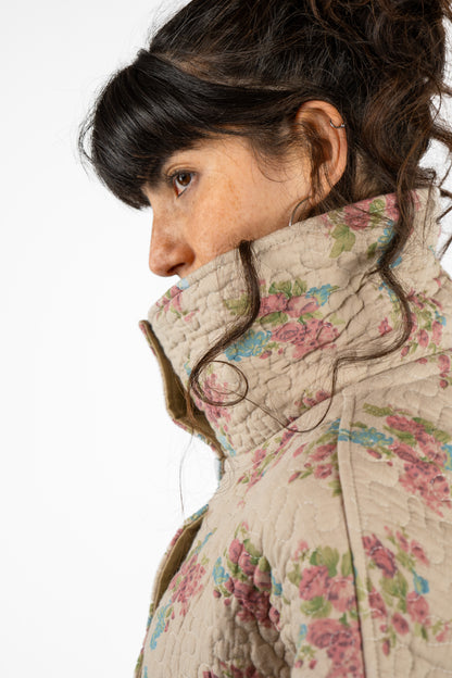 Oversized Everyday Jacket in floral quilt