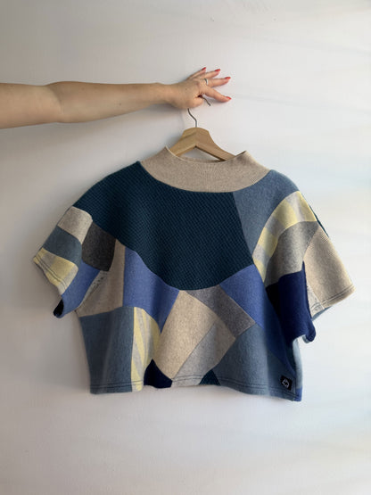 Fresh Breeze Sleeveless Tee - Upcycled 100% Cashmere