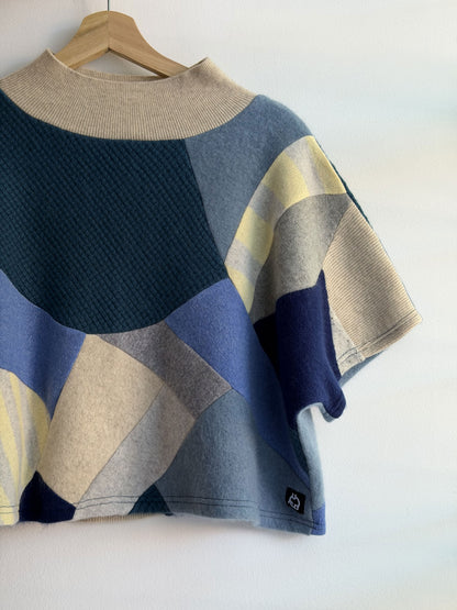 Fresh Breeze Sleeveless Tee - Upcycled 100% Cashmere