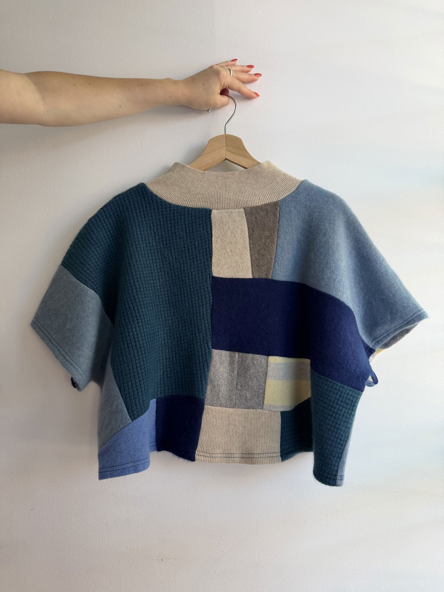 Fresh Breeze Sleeveless Tee - Upcycled 100% Cashmere