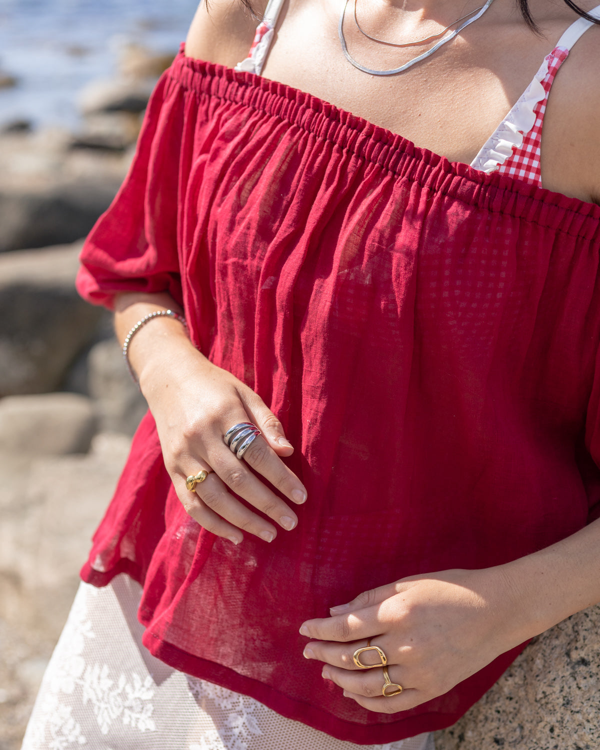 Cotton Gauze Picnic Top
