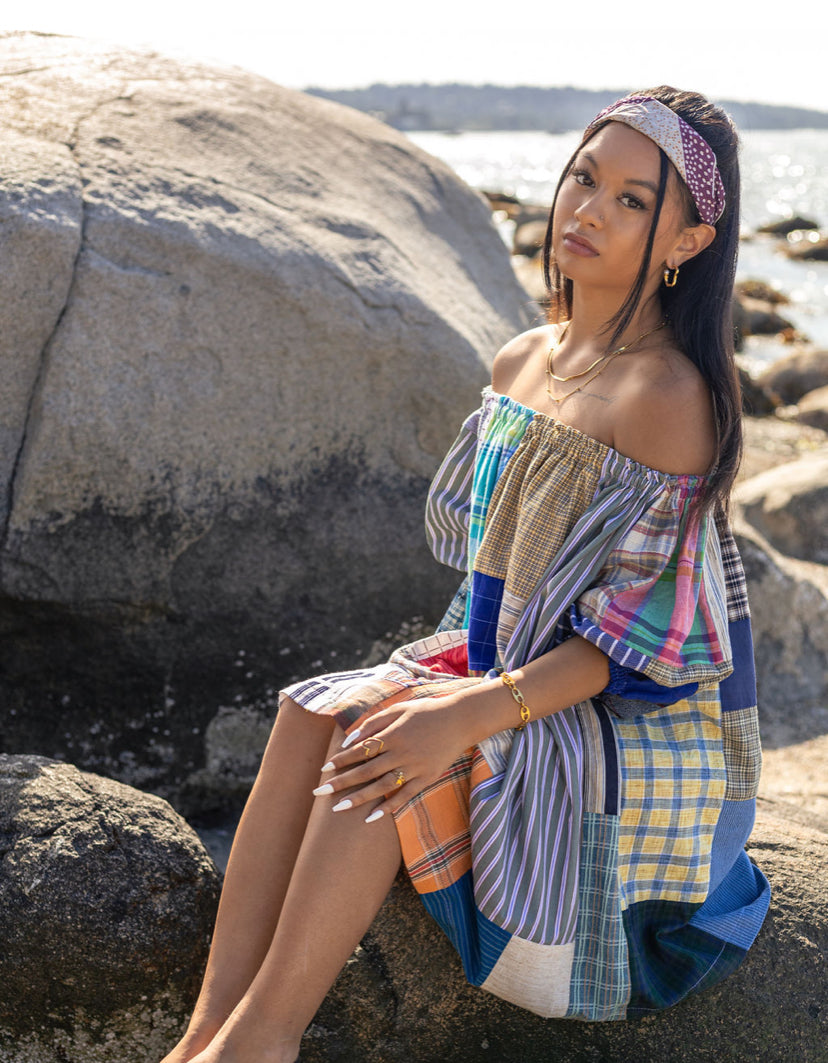Patchwork Plaid Picnic Dress