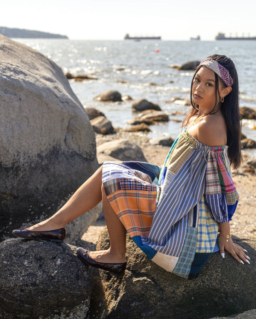 Patchwork Plaid Picnic Dress