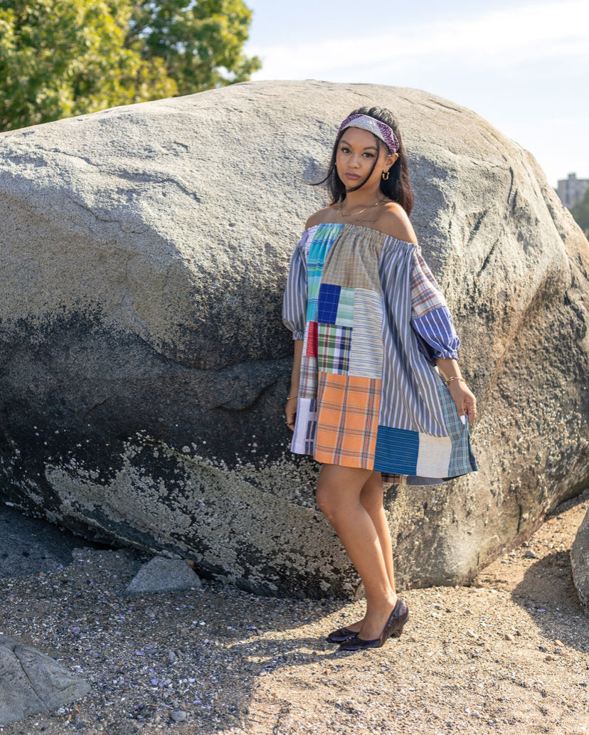 Patchwork Plaid Picnic Dress