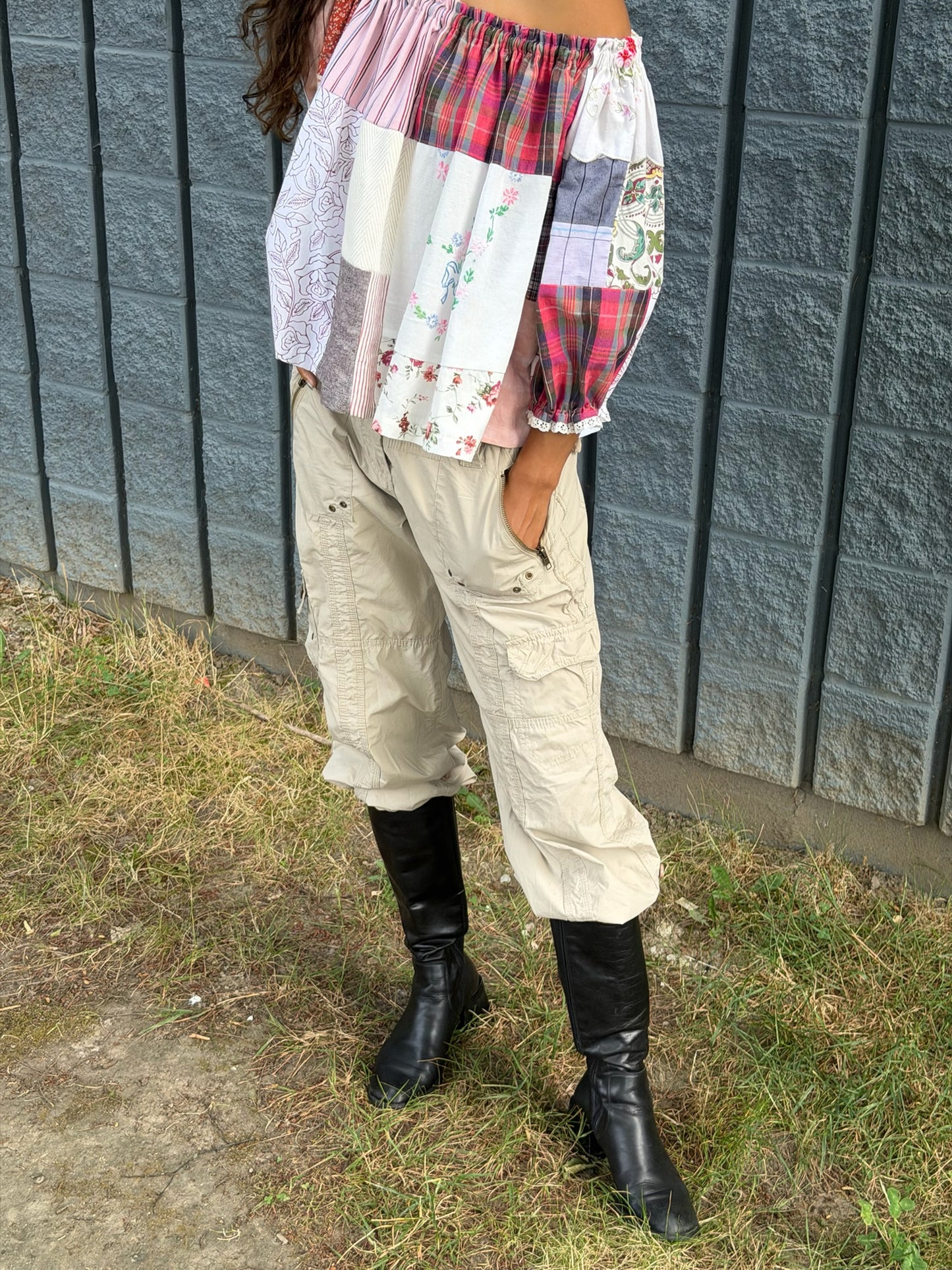 Bows Patchwork Picnic Top