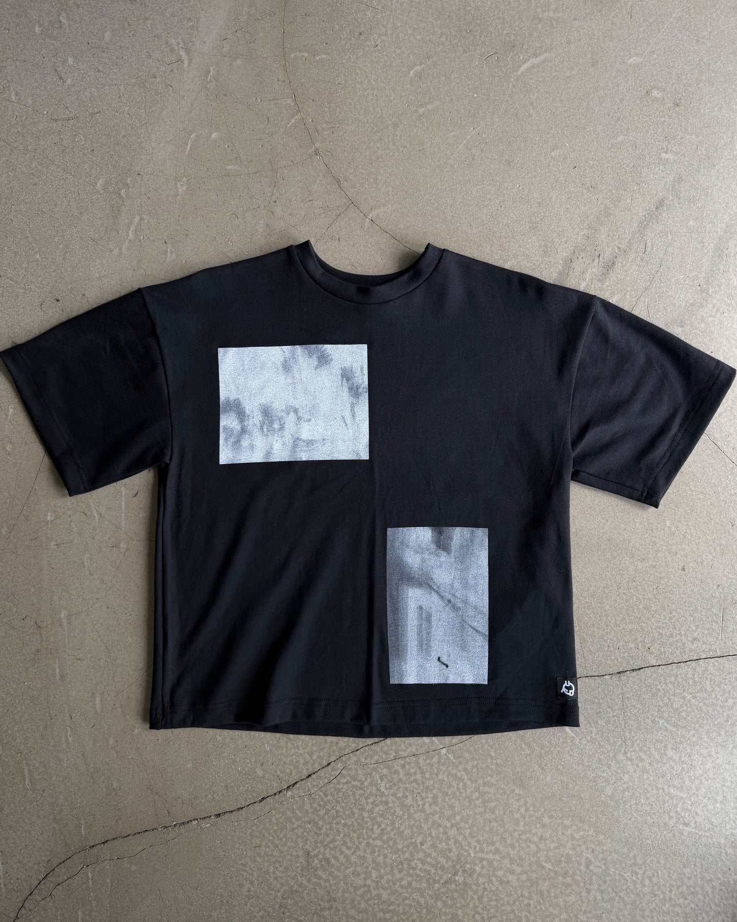 Black T-Shirt with Original Screen Print Photography by Laura Clark