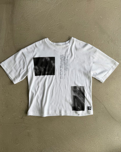 White T-Shirt with Original Screen Print Photography by Laura Clark