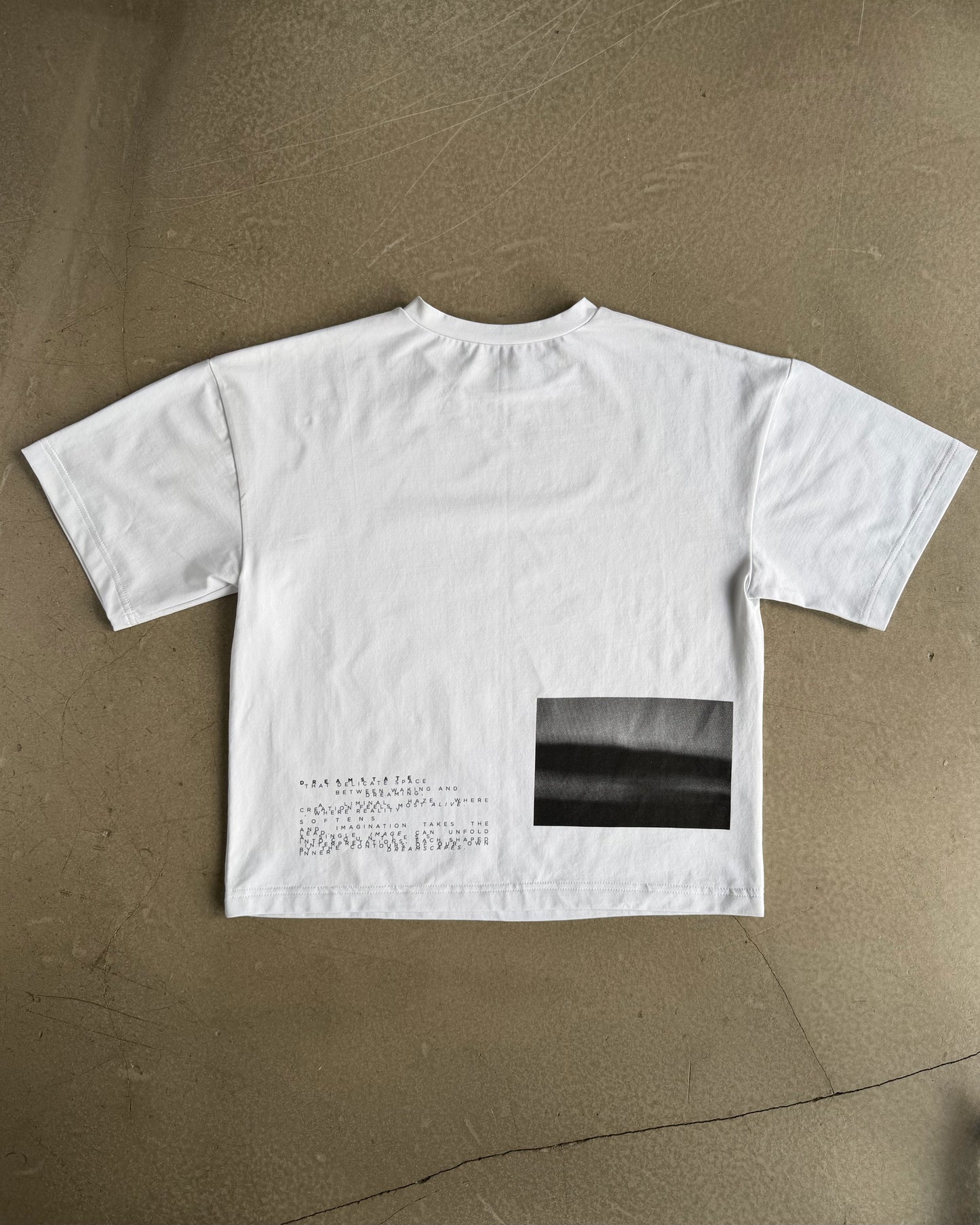 White T-Shirt with Original Screen Print Photography by Laura Clark