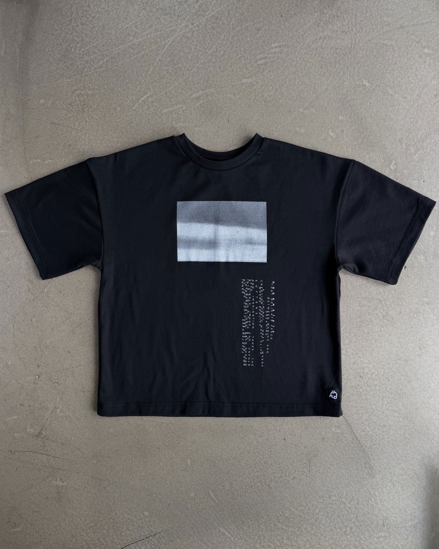 Black T-Shirt with Original Screen Print Photography by Laura Clark