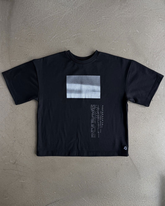 Black T-Shirt with Original Screen Print Photography by Laura Clark