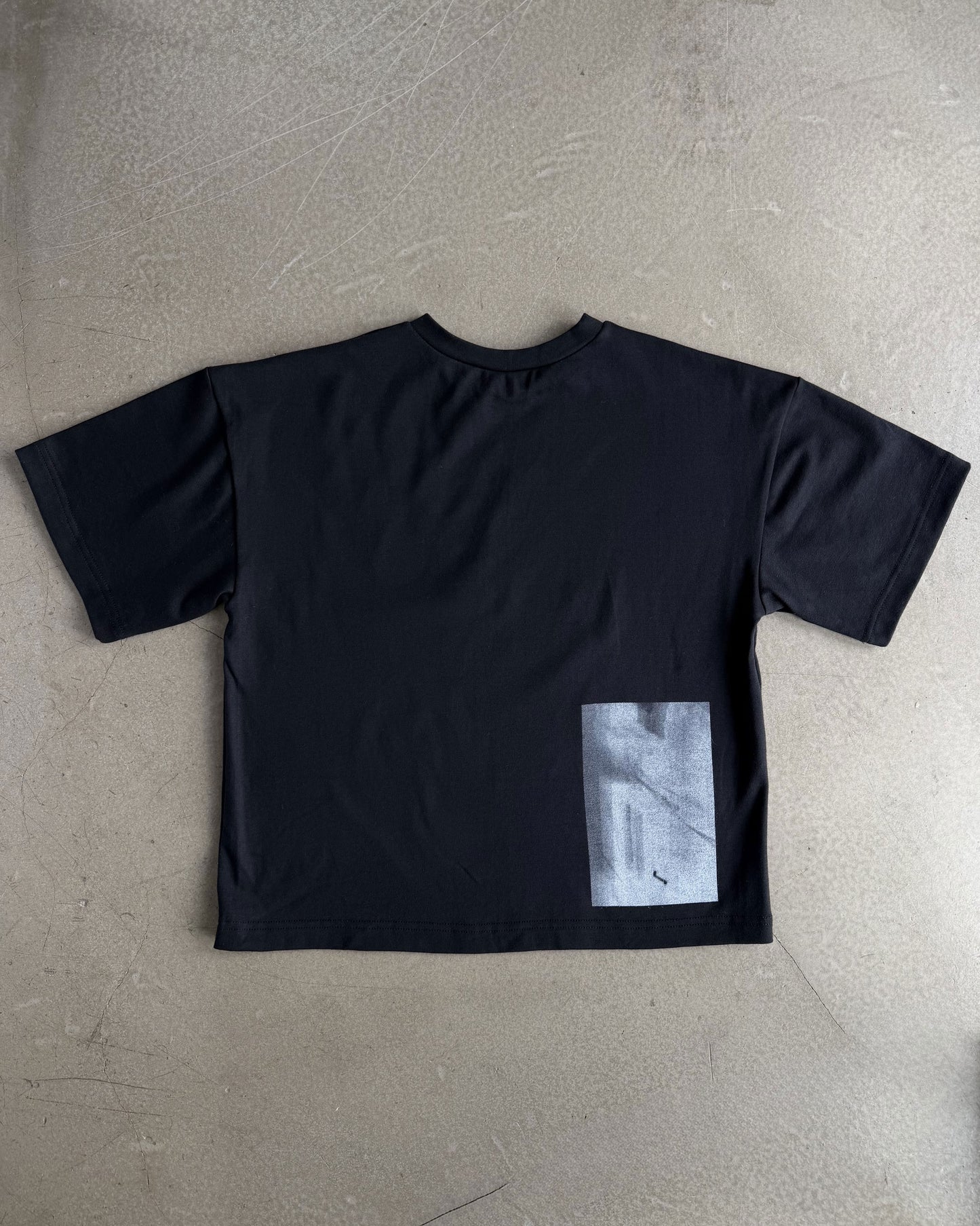 Black T-Shirt with Original Screen Print Photography by Laura Clark