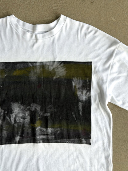White T-Shirt with Original Screen Print Photography by Laura Clark