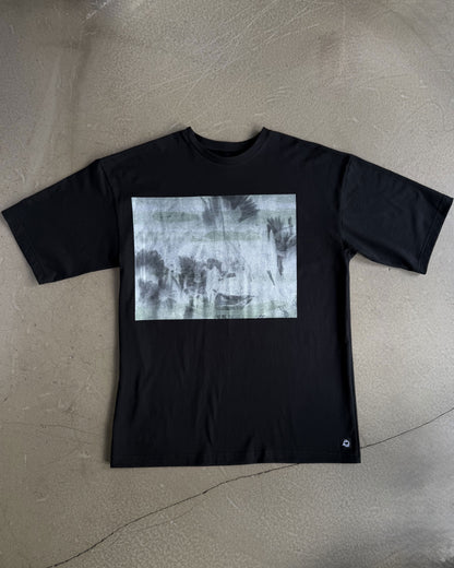 Black T-Shirt with Original Screen Print Photography by Laura Clark