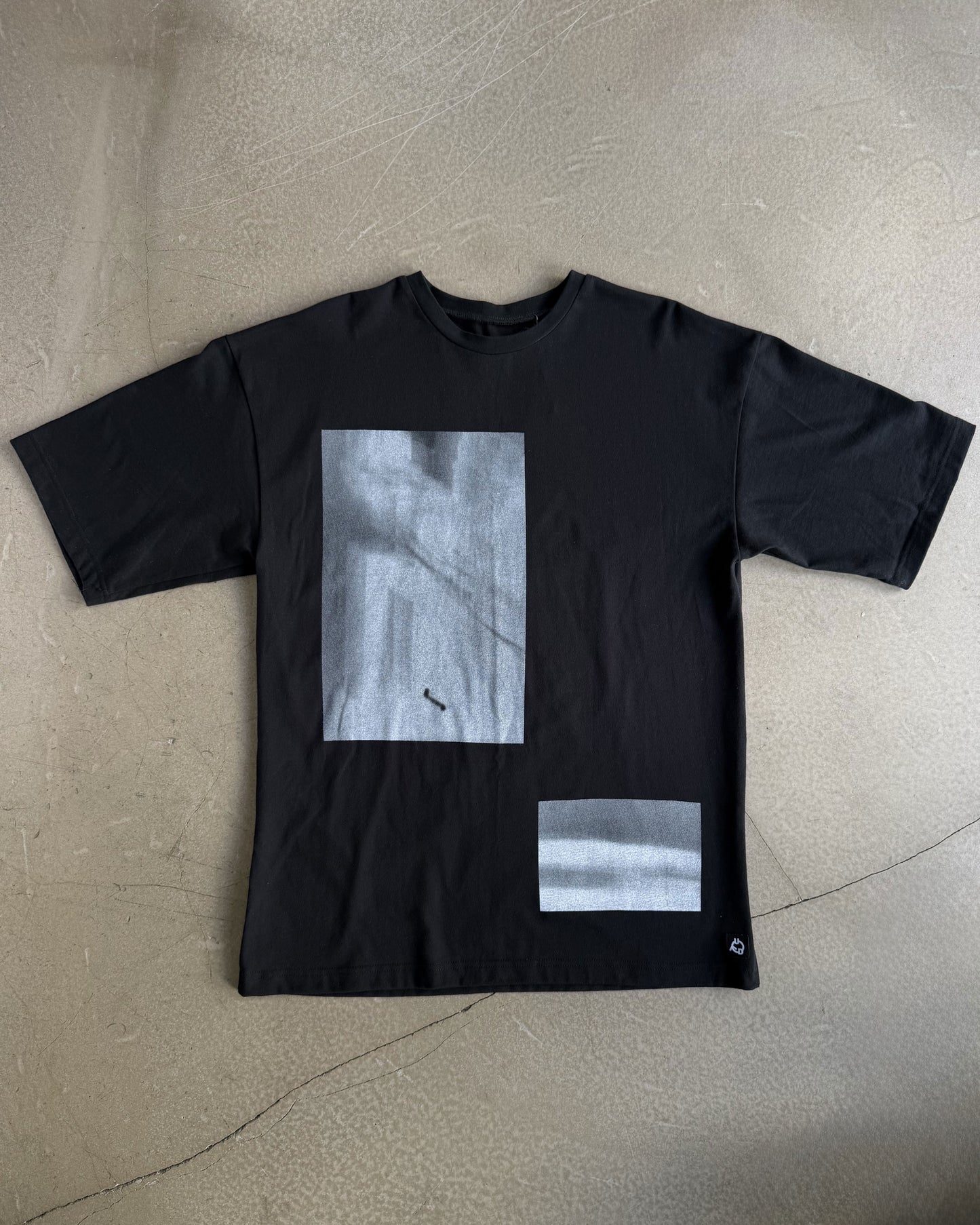 Black T-Shirt with Original Screen Print Photography by Laura Clark