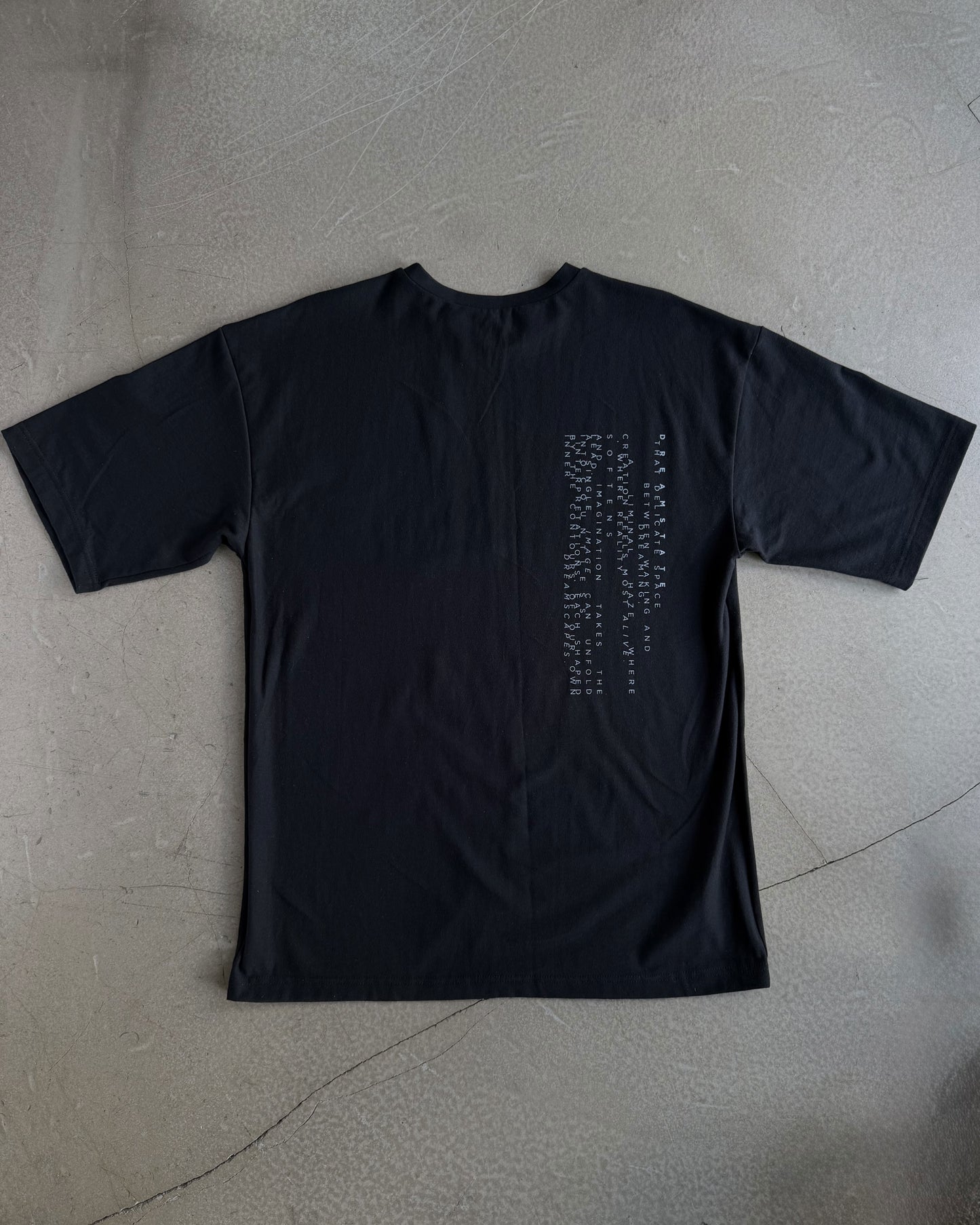 Black T-Shirt with Original Screen Print Photography by Laura Clark