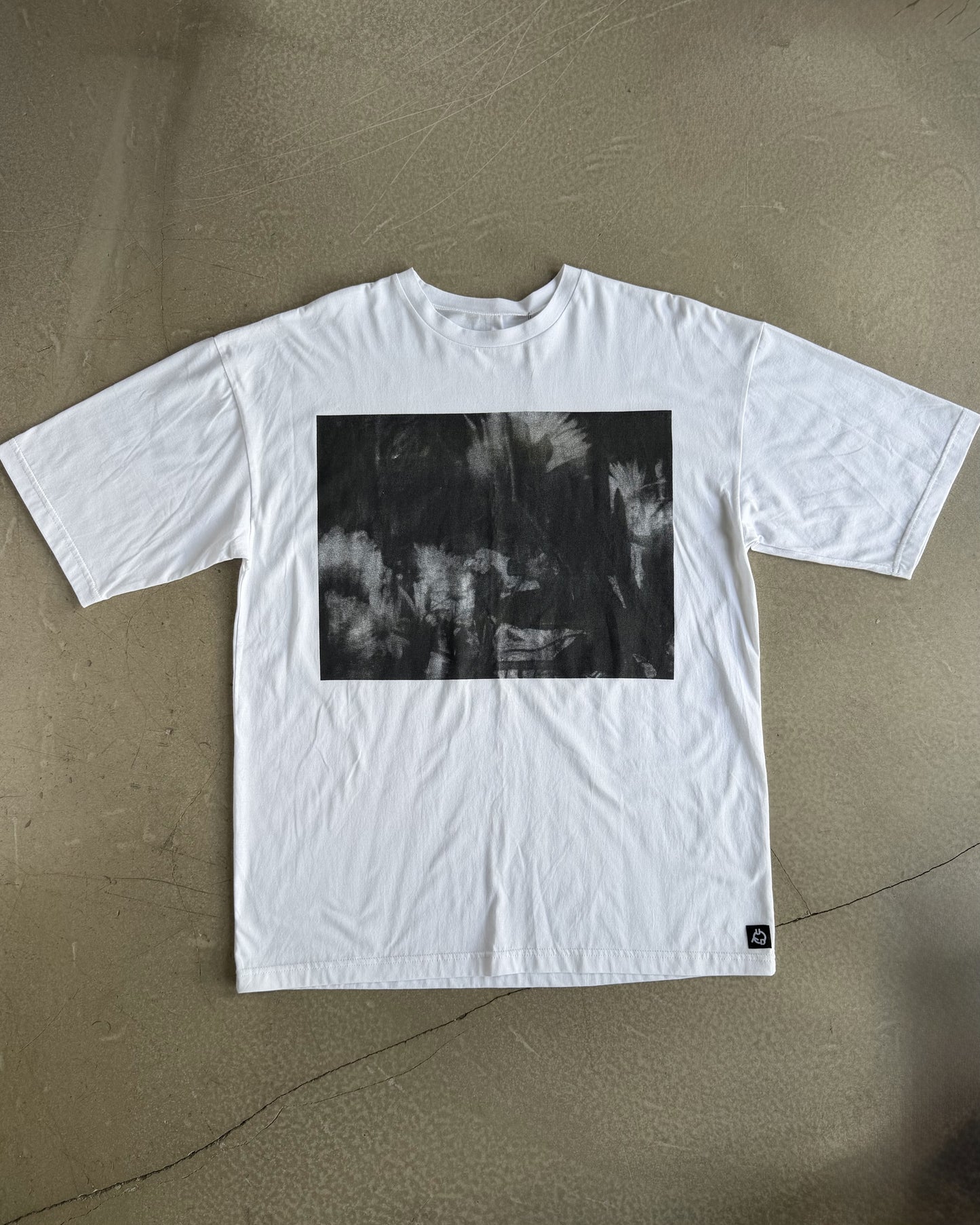 White T-Shirt with Original Screen Print Photography by Laura Clark