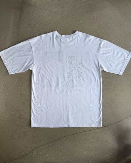 White T-Shirt with Original Screen Print Photography by Laura Clark