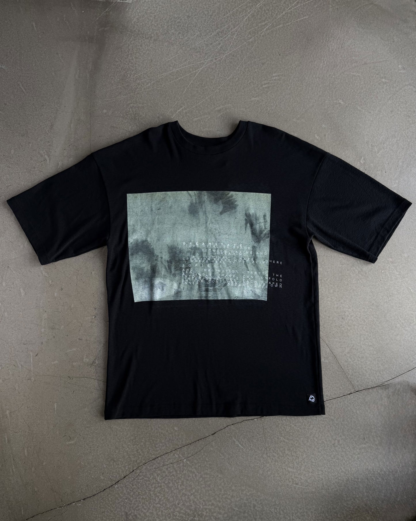 Black T-Shirt with Original Screen Print Photography by Laura Clark