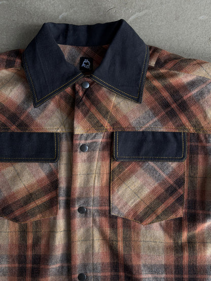 Black & Brown Plaid Wool Jacket