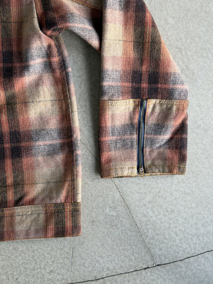 Black & Brown Plaid Wool Jacket