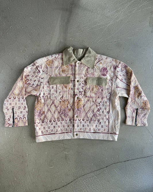 Pink Sheen Floral Jacket