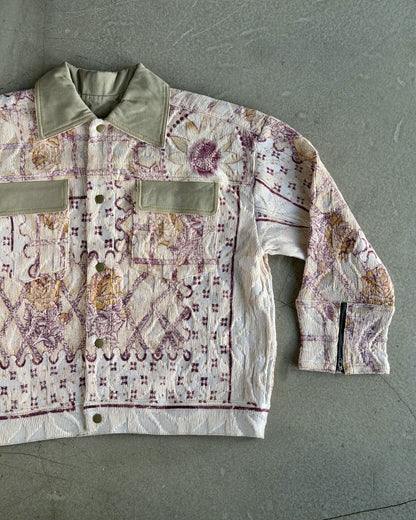 Pink Sheen Floral Jacket