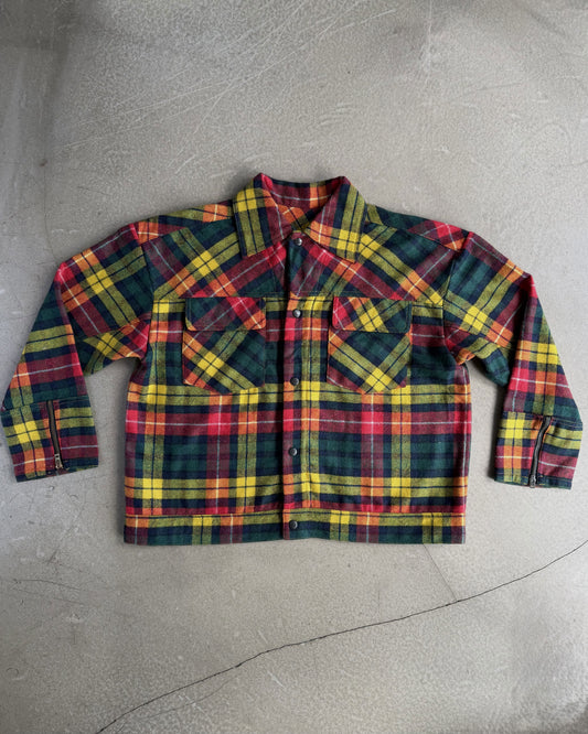 Red Wool Plaid Jacket
