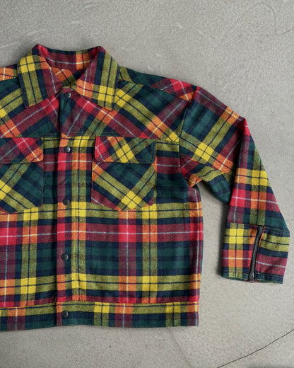 Red Wool Plaid Jacket