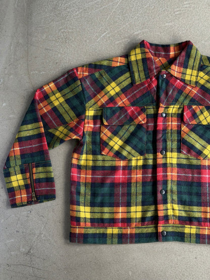 Red Wool Plaid Jacket