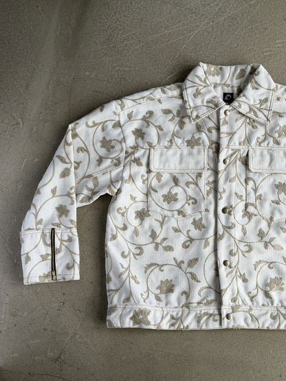 White & Grey Floral Jacket