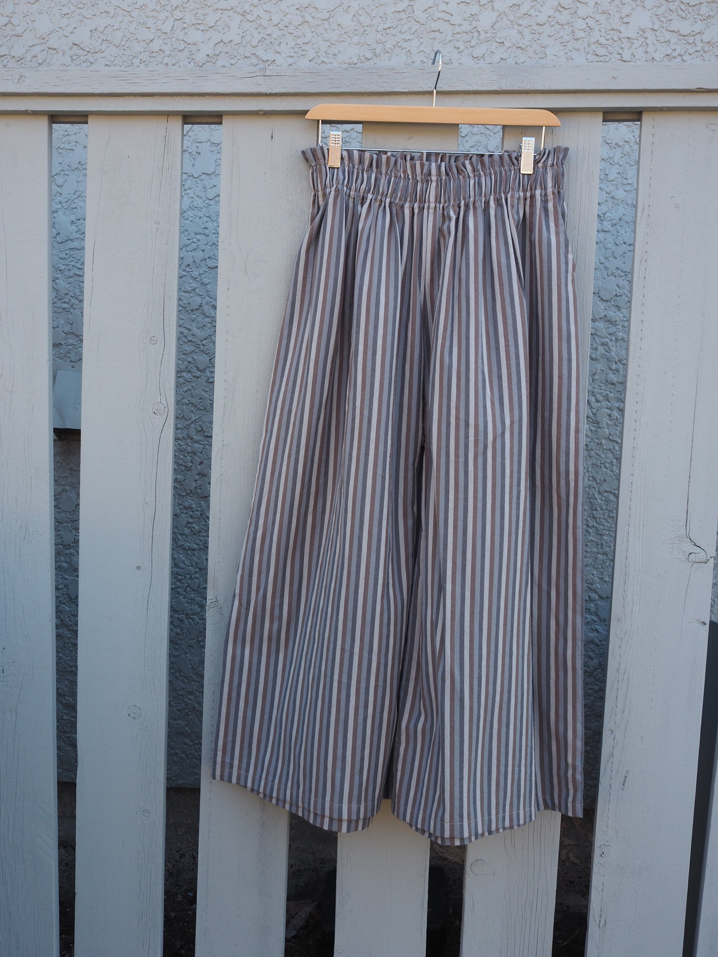 Comfy Stripes Wide Leg Pant M