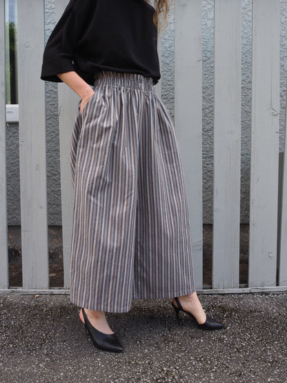 Comfy Stripes Wide Leg Pant M