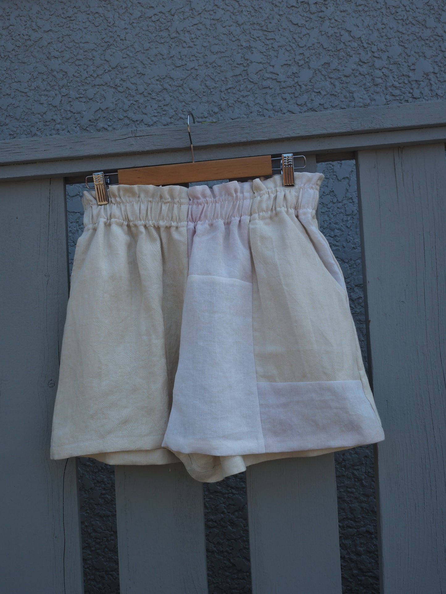 Linen Spring Patchwork Short