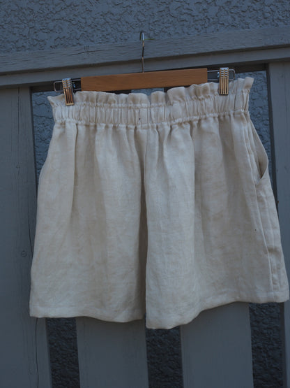 Linen Spring Patchwork Short