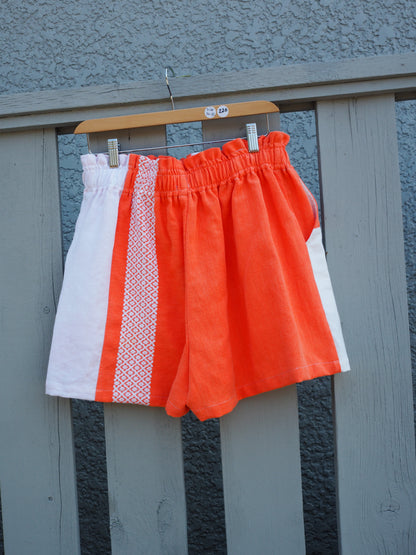 Peach Sorbet Patchwork Short