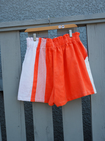 Peach Sorbet Patchwork Short