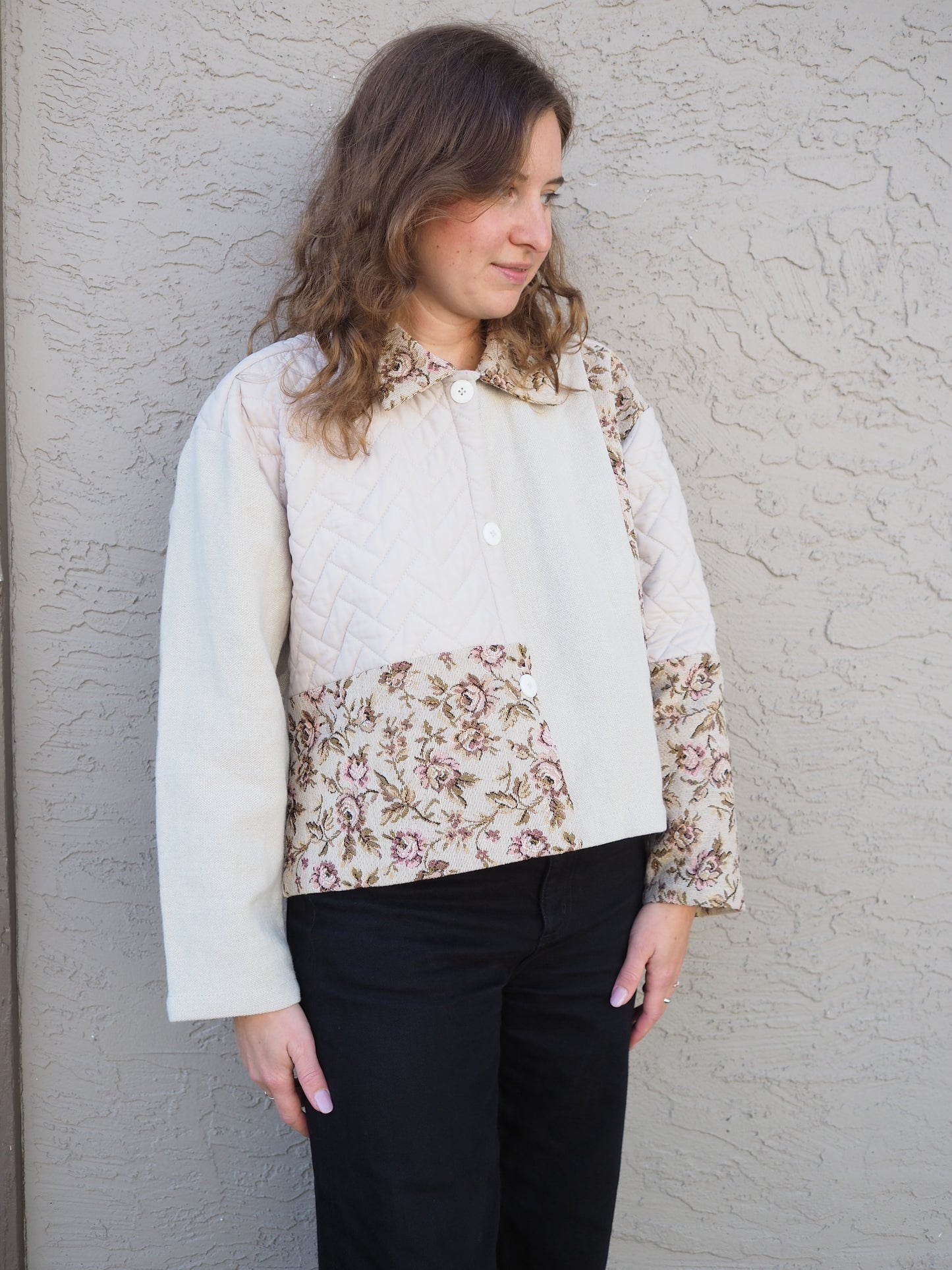 Oats & Roses Cropped Jacket