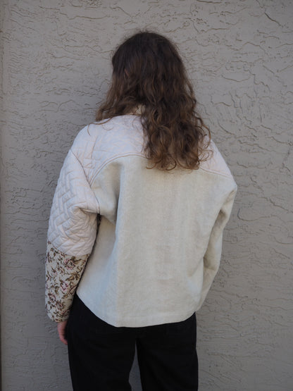 Oats & Roses Cropped Jacket