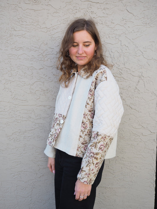 Oats & Roses Cropped Jacket