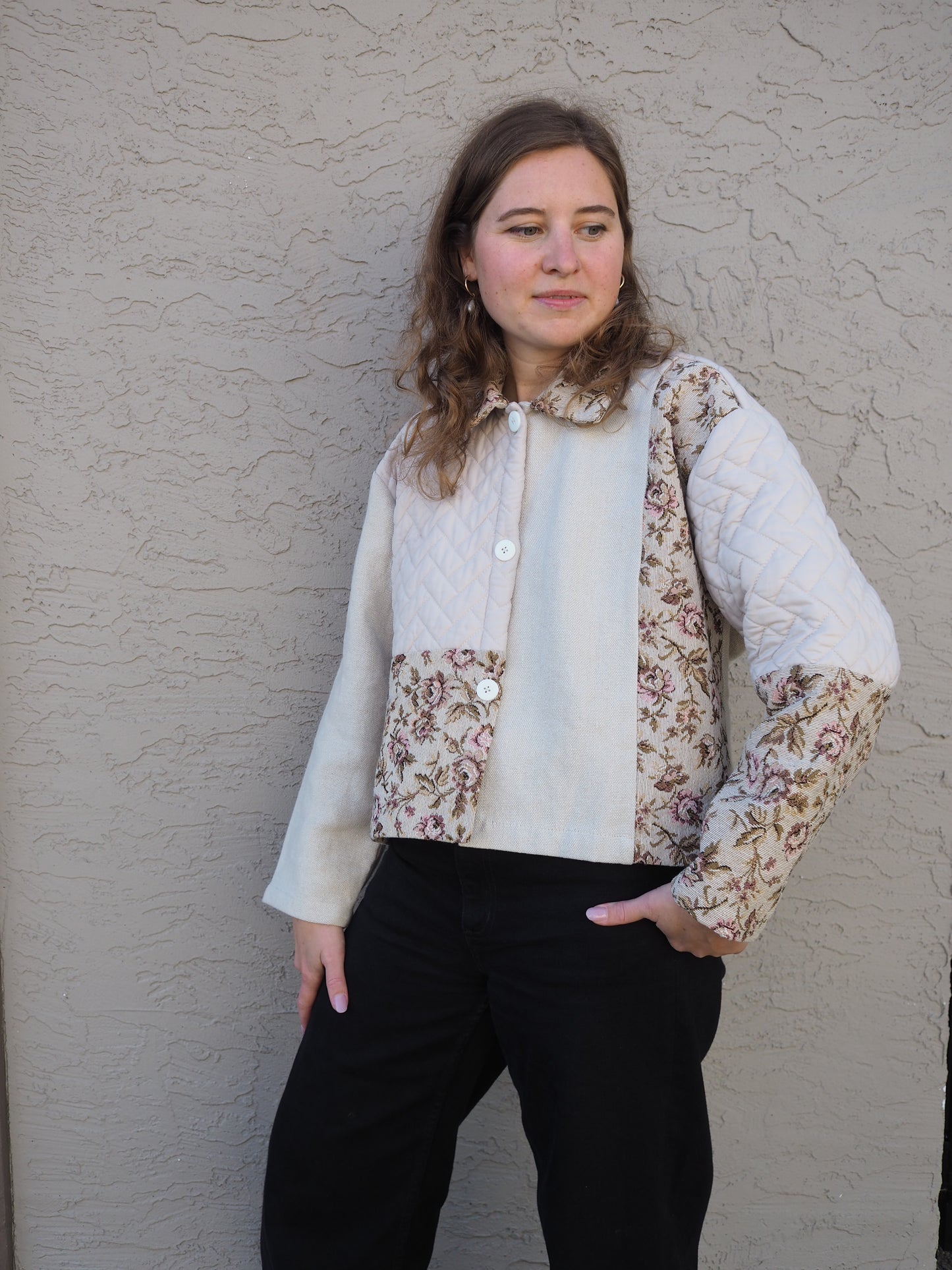 Oats & Roses Cropped Jacket