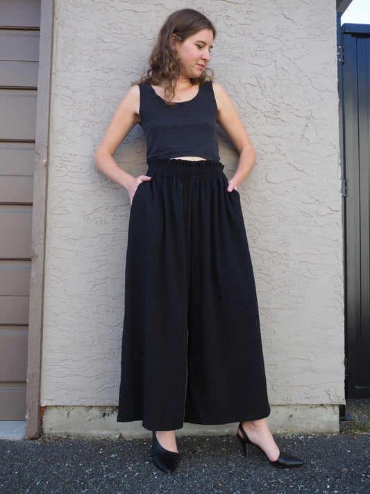 Classic Black Wide Leg Pant M/L