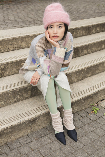 The Slack Sweater in Mixed Cream Scrapwork Wool