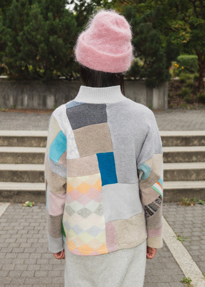 The Slack Sweater in Mixed Cream Scrapwork Wool