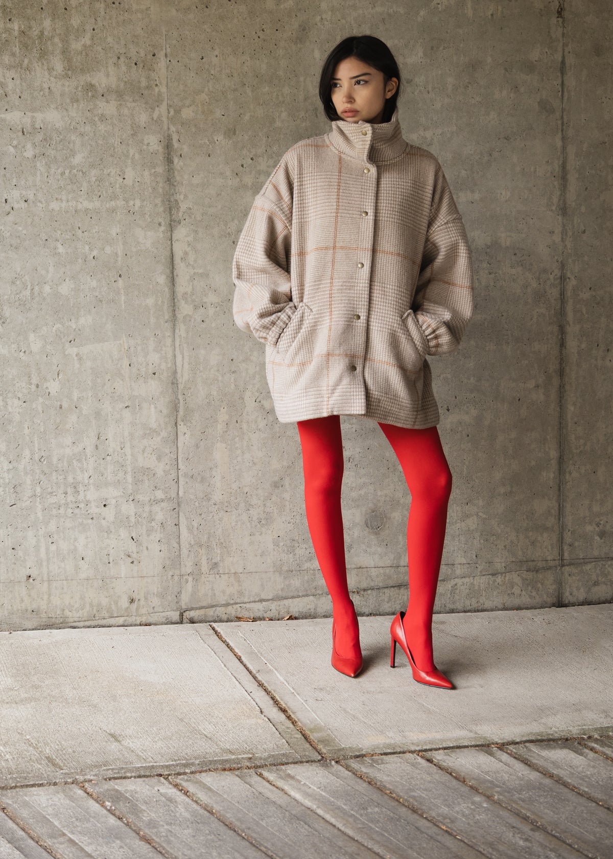 The Enclave Coat in Soft Tan Wool
